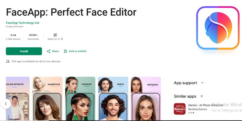 Faceapp Age Filter