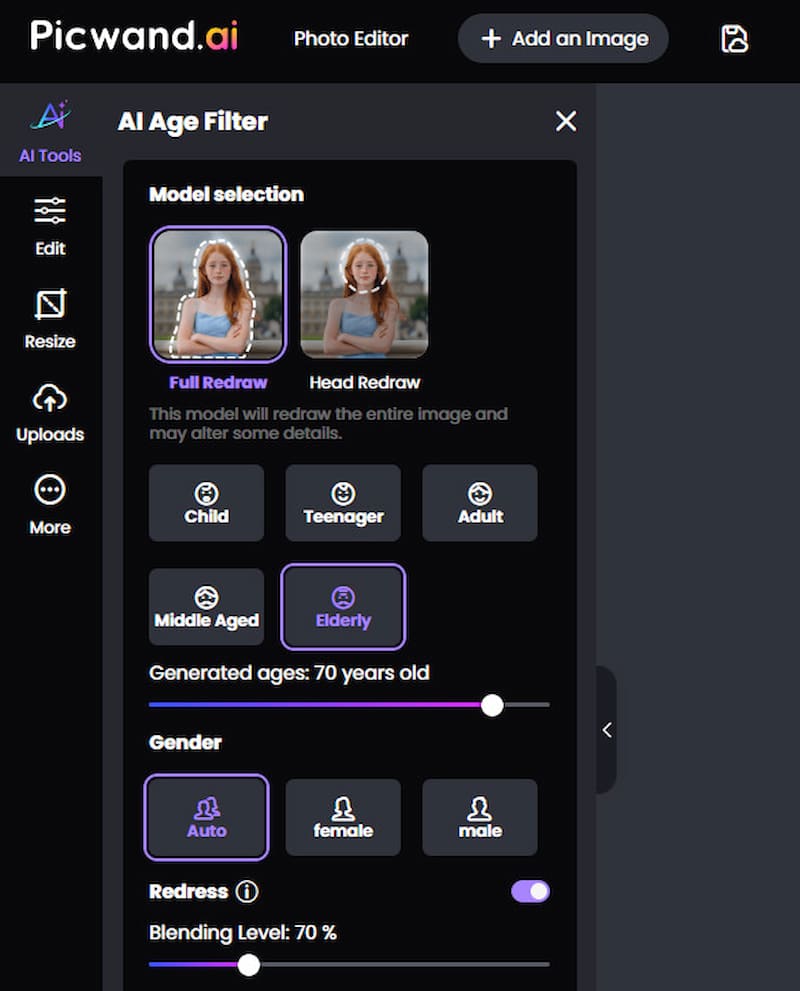 Picwand AI Age Filter