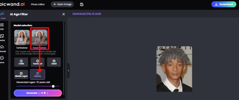 Select Elderly Option