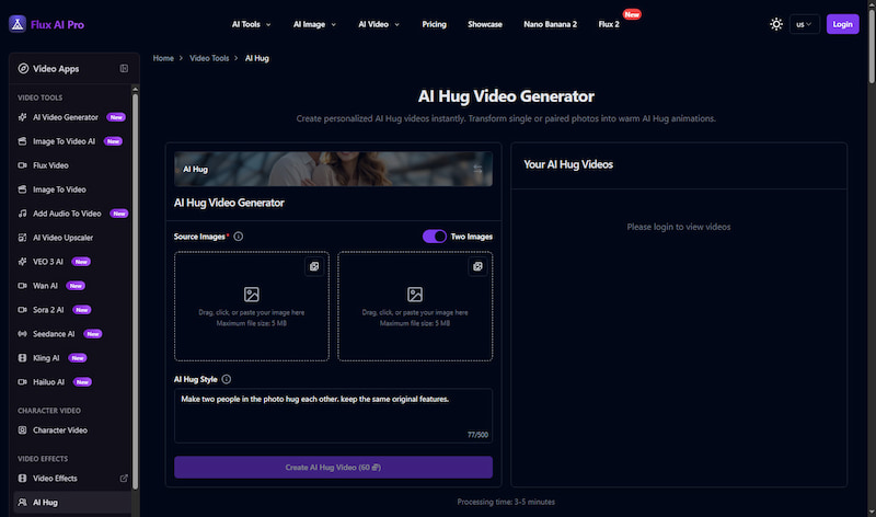 Flux AI Hug Generator