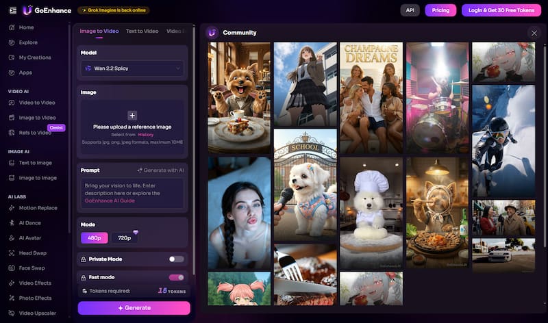 Goenhance AI Hug Generator