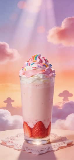 Kawaii Strawberry Milk Wallpaper