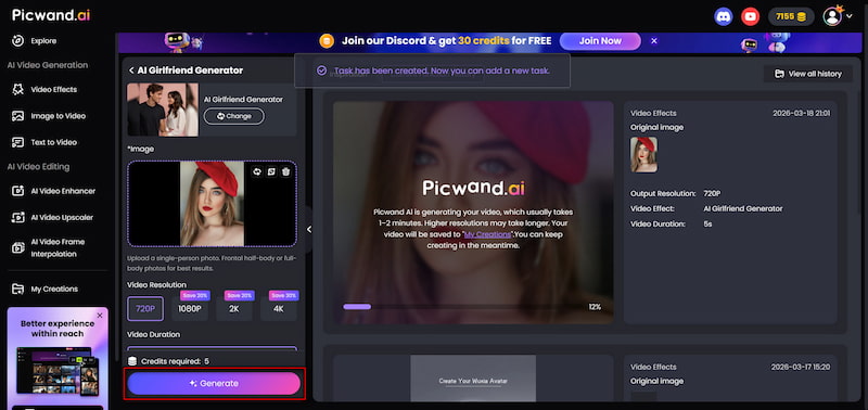 Configure Settings And Generate