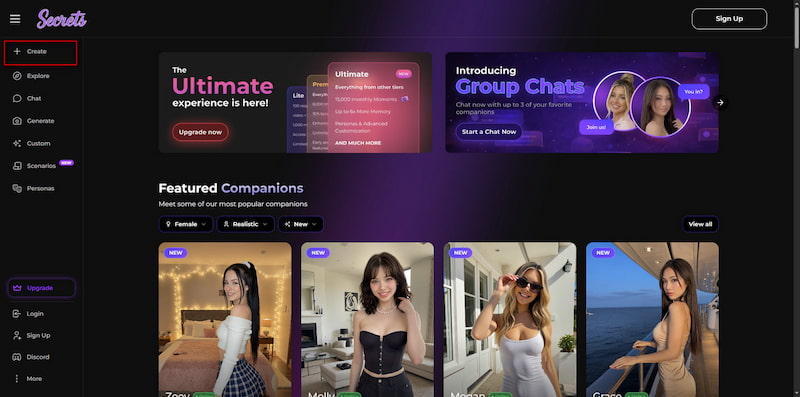 Log In Account In SecretsAI