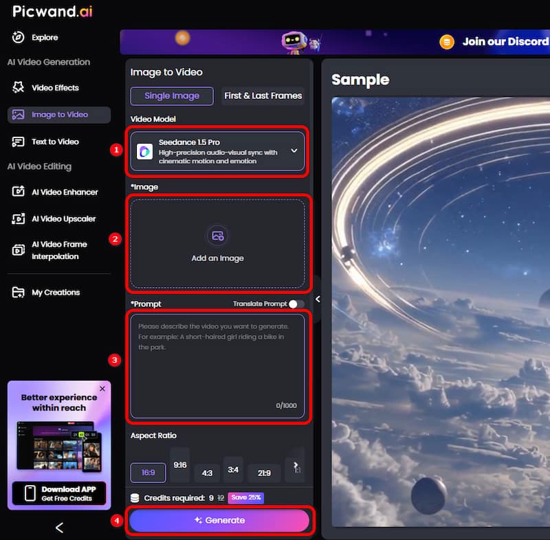 Picwand Ai Create Dance Video
