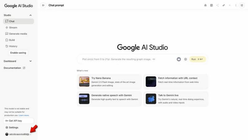 Open Google Ai Studio In Imagen