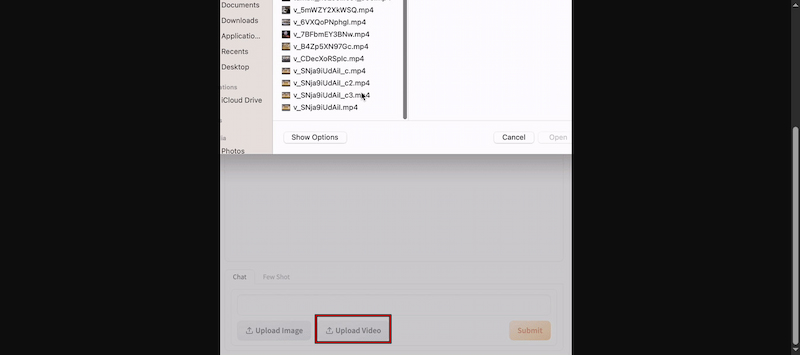 Upload Video Reference