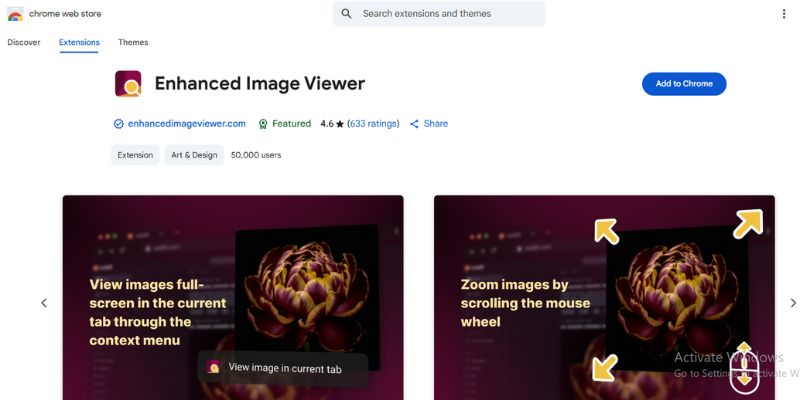 Enhanced Image Viewer Extension Free Extension