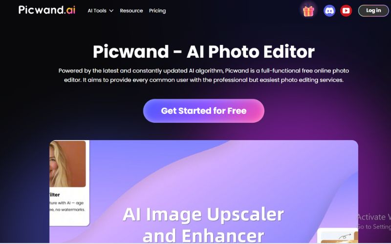 Picwand Ai Photo Editor Interface