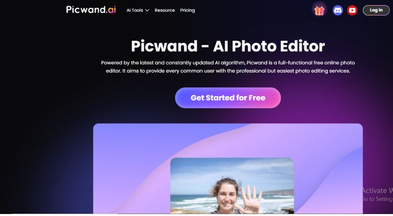 Picwand Ai Photo Editor Photo sharpening
