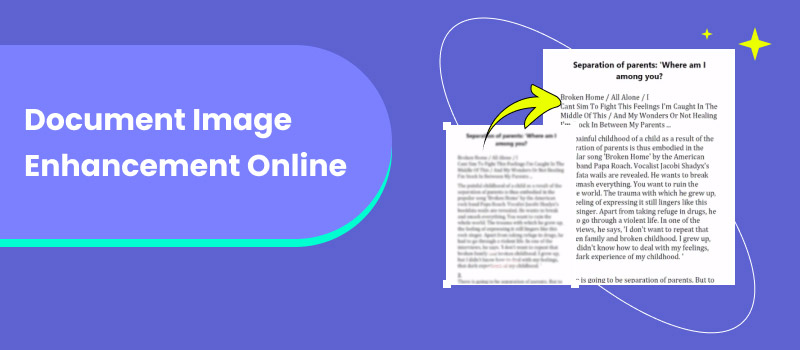 Document Image Enhancement Online