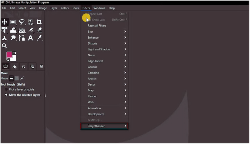 Activate Resynthesizer-plugin