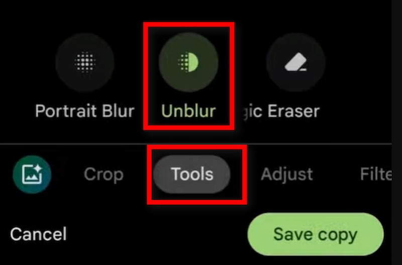Google Tools Unblur