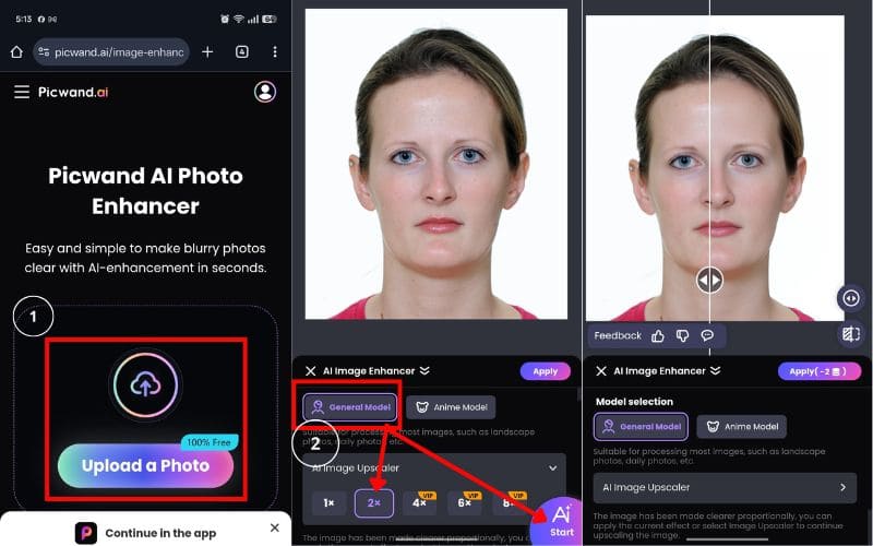Enhance Passport Photo On Phone