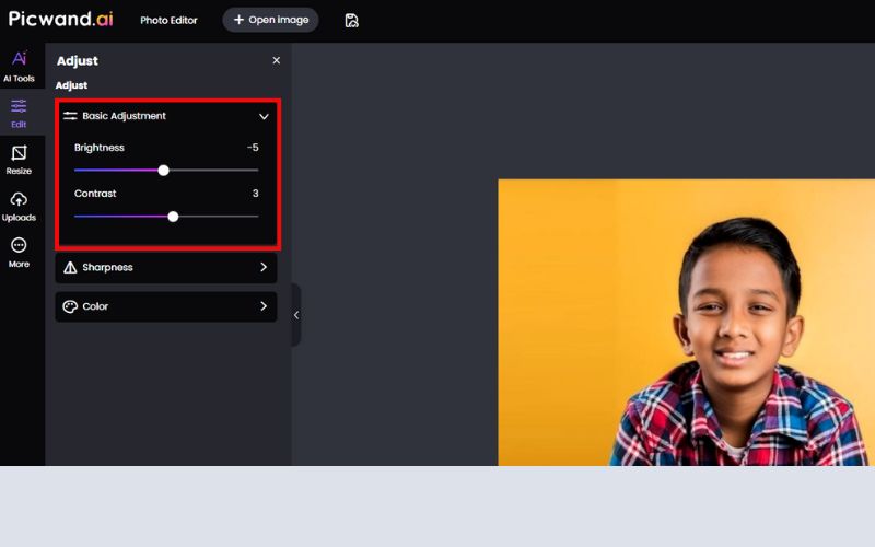 Adjust Brightness Or Contrast