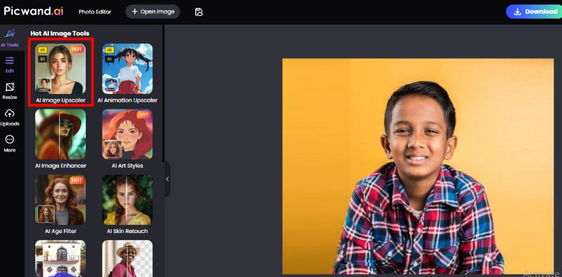 Select Ai Image Upscale