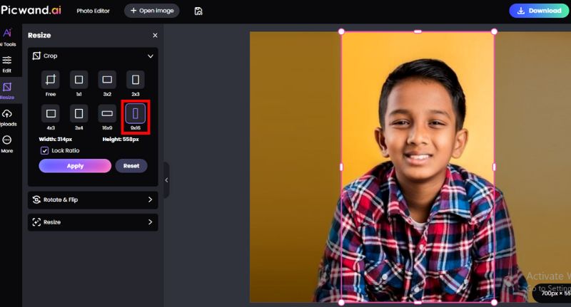 Select the Ratio