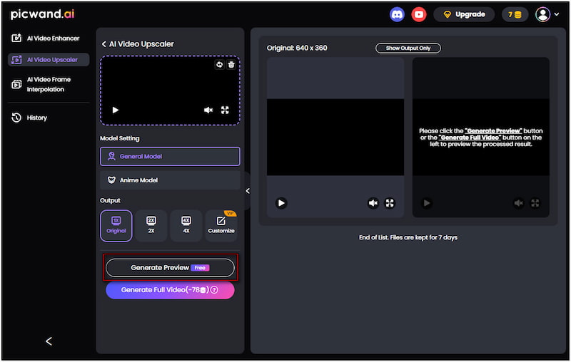 Generate Video Preview