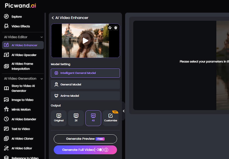 Picwand AI Video Enhancer Like Remini