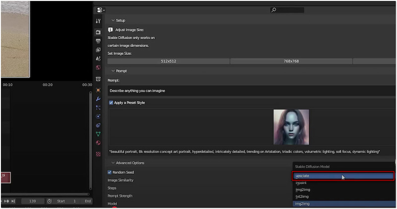 Render Upscaled Video