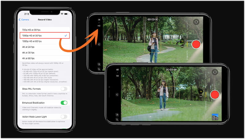 iPhone Video Recording Settings