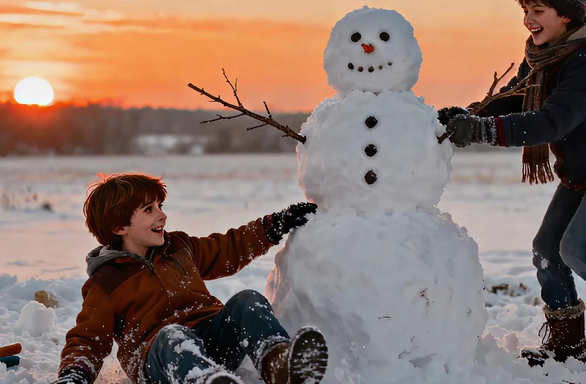 Kling AI Build A Snowman