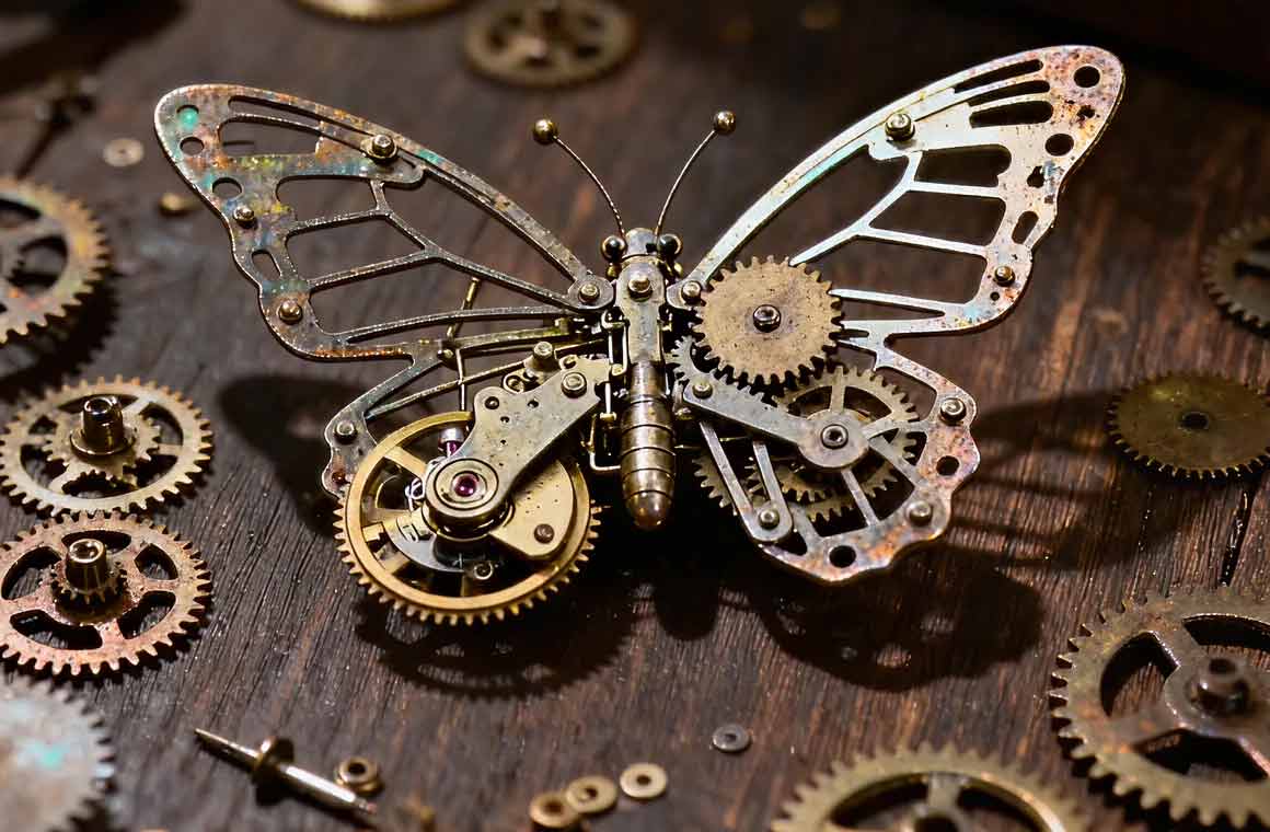 Kling AI Mechanical Butterfly