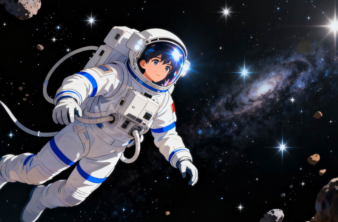 Pixverse AI Astronaut Float