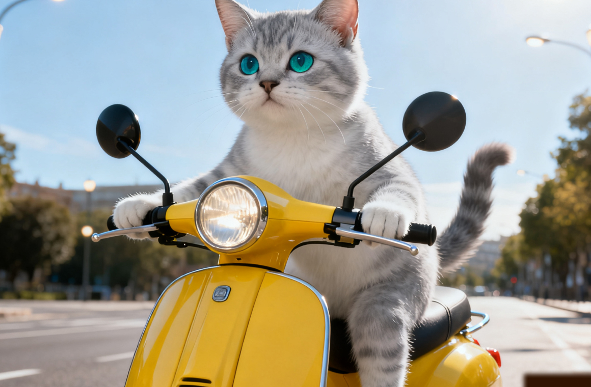 Pixverse AI Kitten Ride