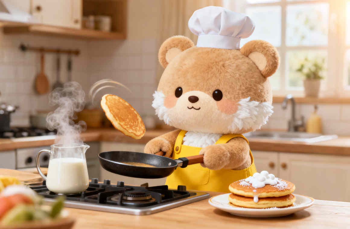 Runway Ai Bear Making Pancakes