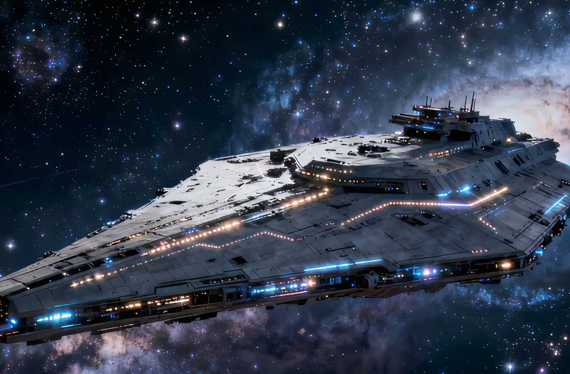 Vidu Battleship Sailing In Aviation