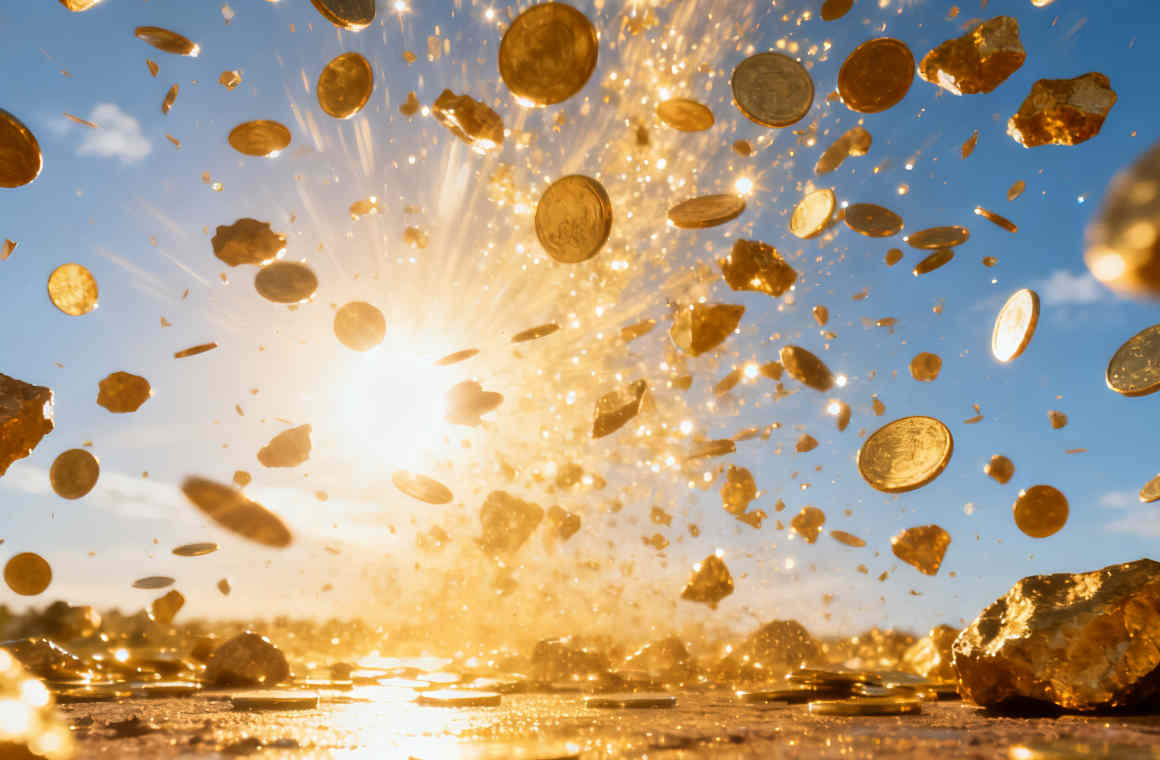 Wan Gold Coins Falling