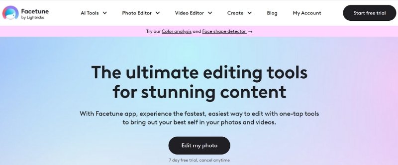 Facetune Skin Retouching