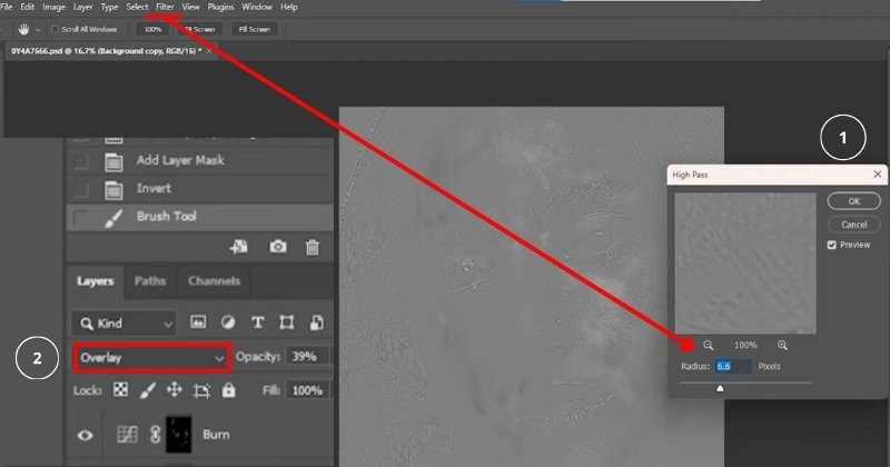 Click High Pass Overlay