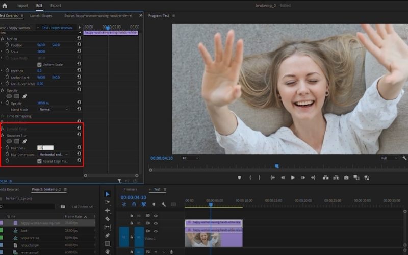 Adjust the Bluriness