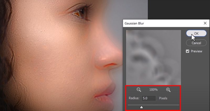 Adjust Gaussian Blur