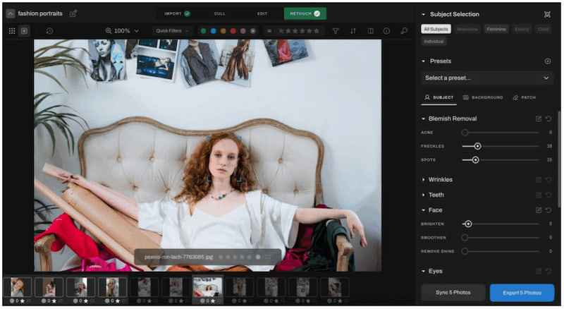 Aftershoot Retouching