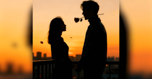 AI Sunset Background