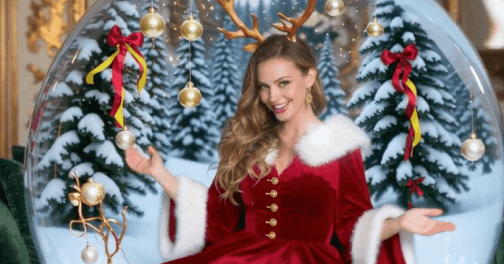 AI Christmas Snow Globe Effect