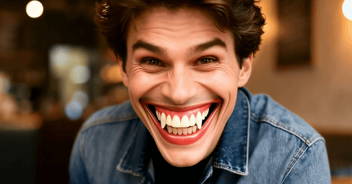 AI Creepy Devil Smile