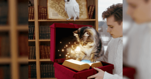AI Cat Christmas Box