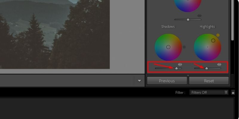 Adjust Blend And Balance Sliders