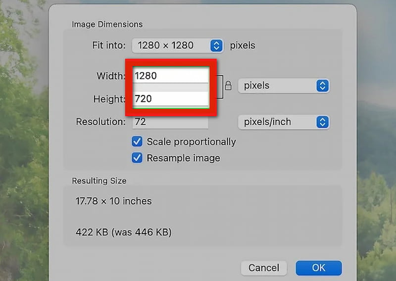 Adjust Resolution