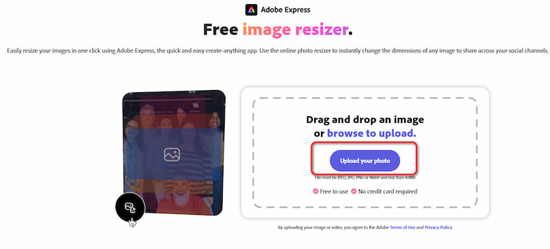 Adobe Express Resize Image