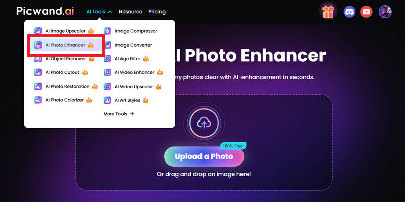 AI Image Enhancer Page Of Picwand