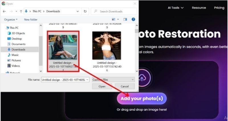 Click Add Your Photo