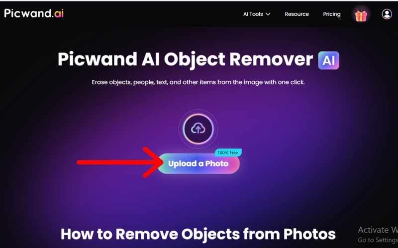 Click Upload A Photo