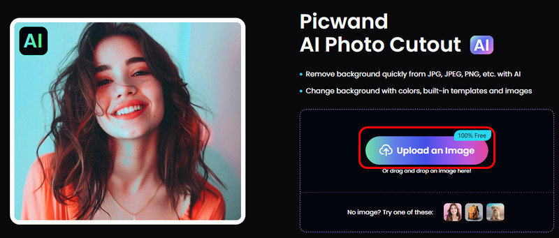 Click Upload An Image