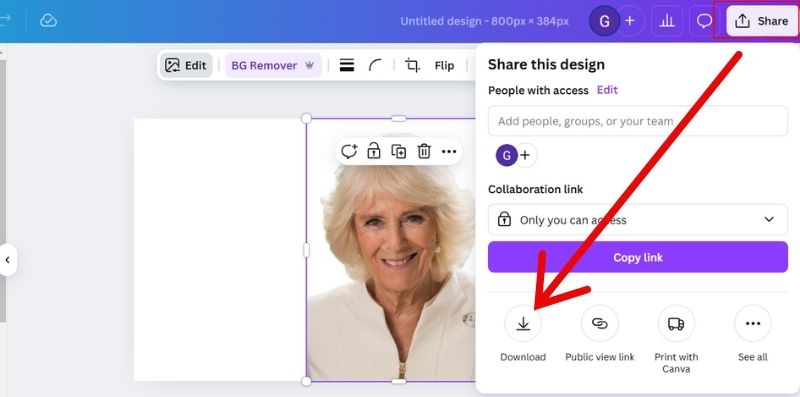 Export And Download New Image