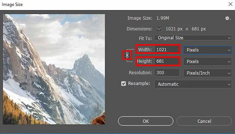 Image Size Ps
